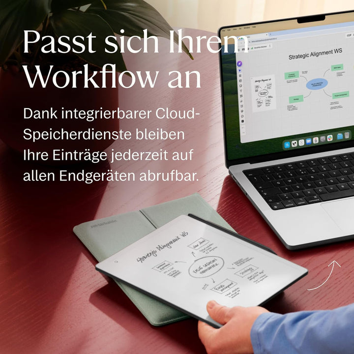 reMarkable Paper Pure – Paper Tablet mit 10,3-Zoll-Schwarz-Weiss-Display. Digitales Notizbuch zum De