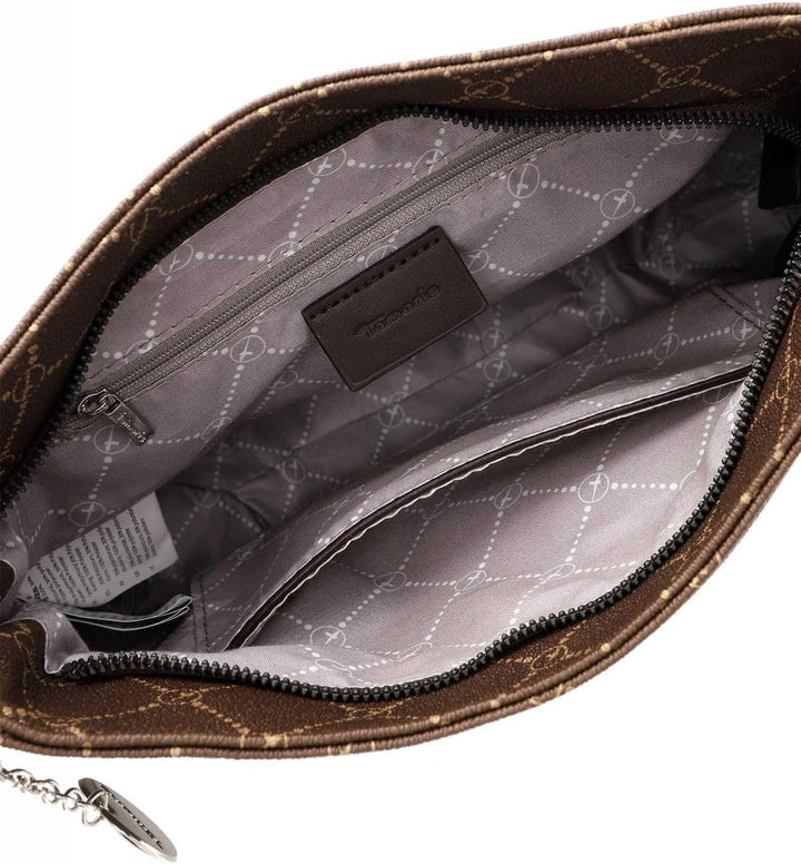 Tamaris Beutel TAS Anastasia 30901 Damen Handtaschen Print darkbrown 218, Darkbrown
