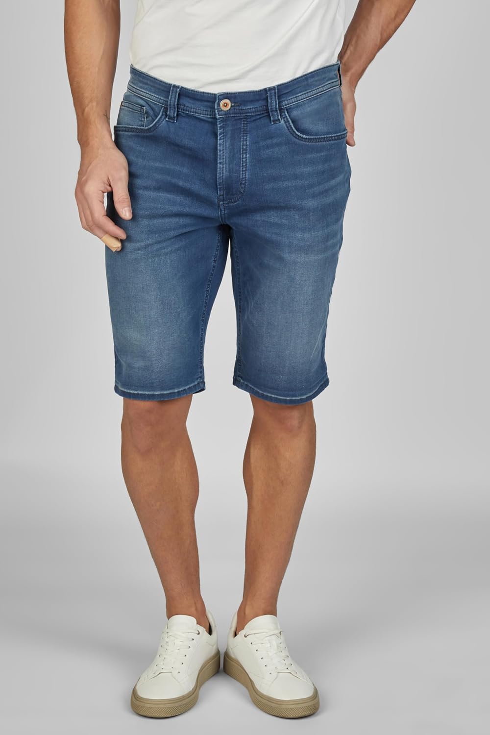 Hattric Herren 5-Pocket-Shorts Jogg-Denim Mid Blue 29W, 29W