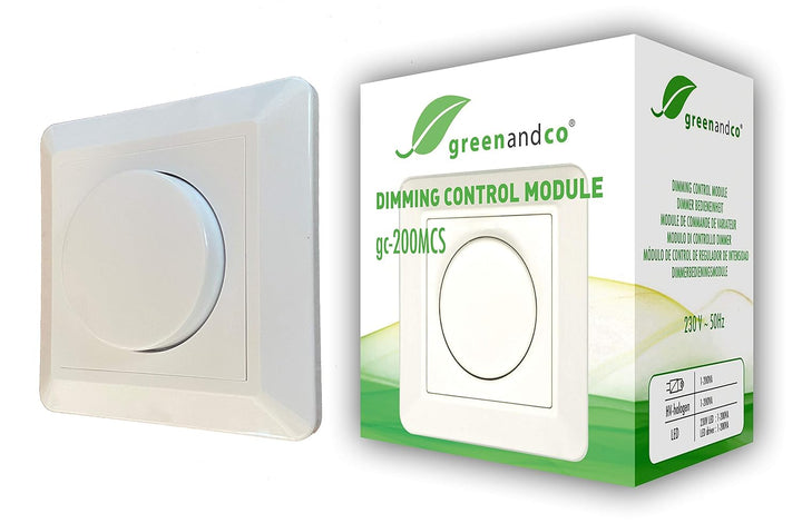 greenandco gc-200MCS zusätzliche Bedieneinheit für digitalen Master Dimmer gc-200MCM, weiss (DIES IS