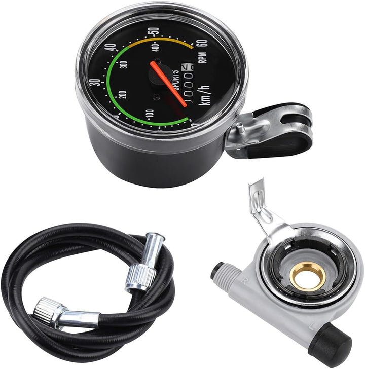 Kilometerz?hler, mechanischer Fahrrad-Geschwindigkeitsmesser, Aluminiumlegierung, Fahrradcomputer, C