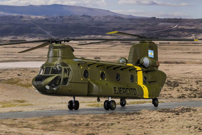 Boeing CH-47C Chinook, AE-520 Argentinische Armee, gefangen genommen von der British Army and nach G