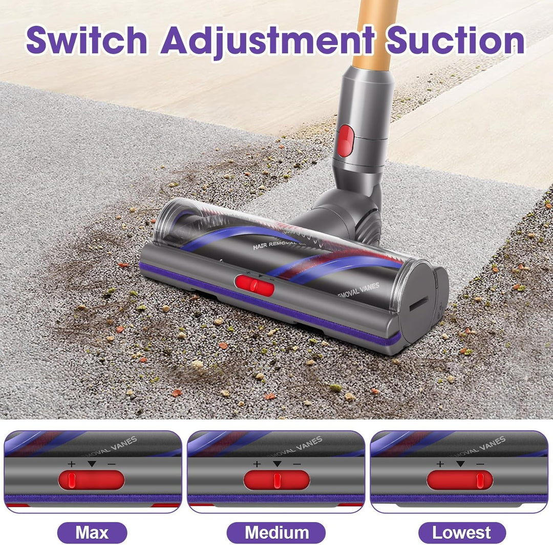 Torque Drive Bodendüse für Dyson V11 V15 V10 V8 V7 Bürste Anti-Tangle Einstellbare Saugkraft Elektri