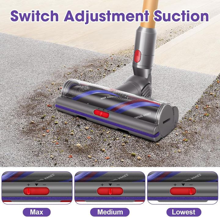Torque Drive Bodendüse für Dyson V11 V15 V10 V8 V7 Bürste Anti-Tangle Einstellbare Saugkraft Elektri