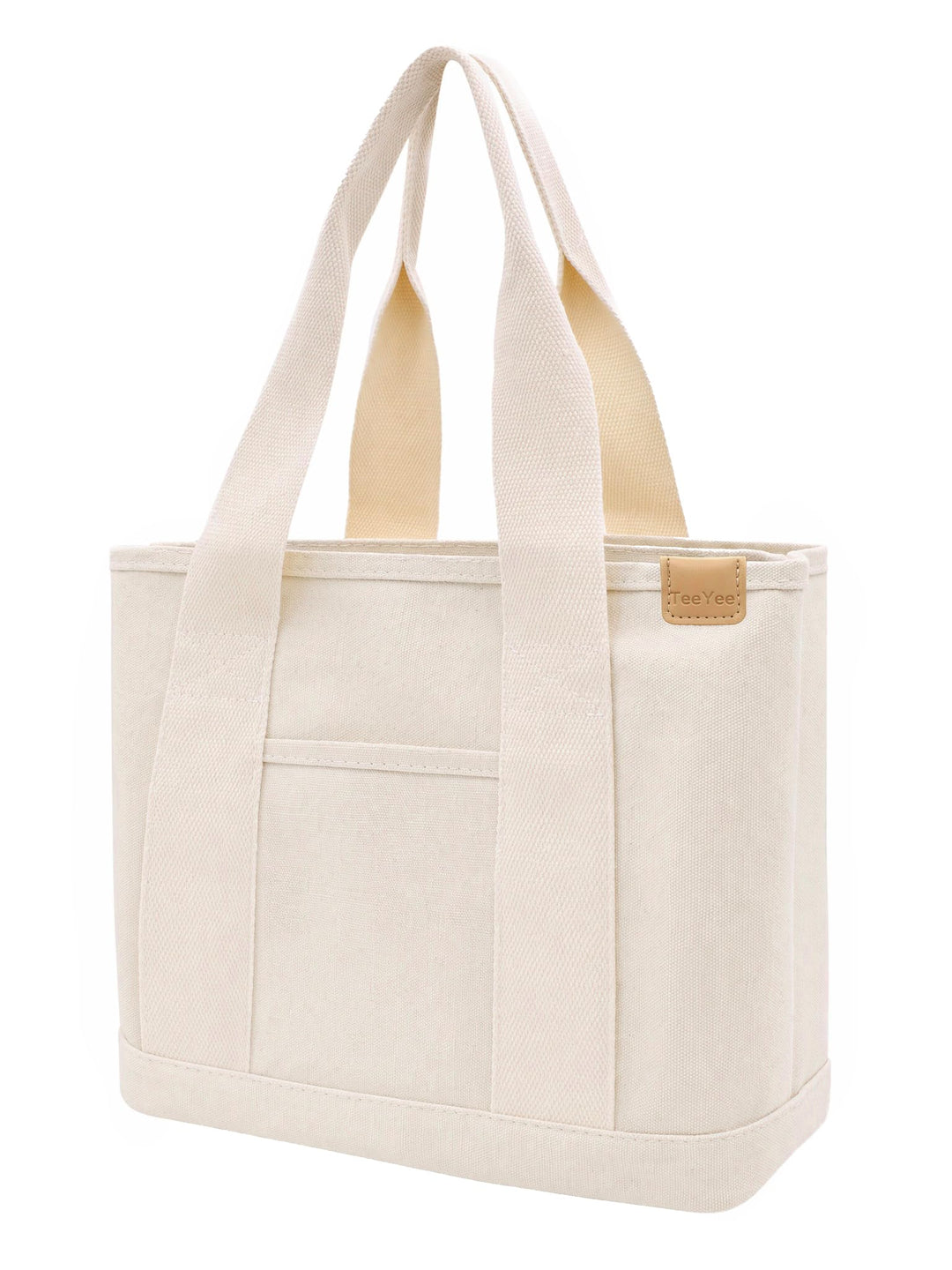 Damen Mittelgross Handtasche Canvas Satchel Tote Bag Schultertasche Shopper für Bücher Alltag Arbeit