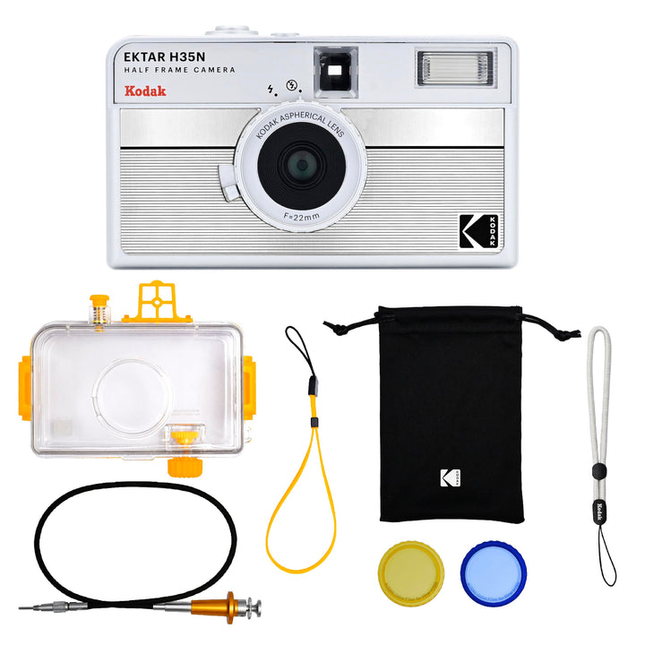 KODAK EKTAR H35N Halbformat-Filmkamera, 35 mm, wiederverwendbar, Bulb-Funktion, Sternfilter, beschic