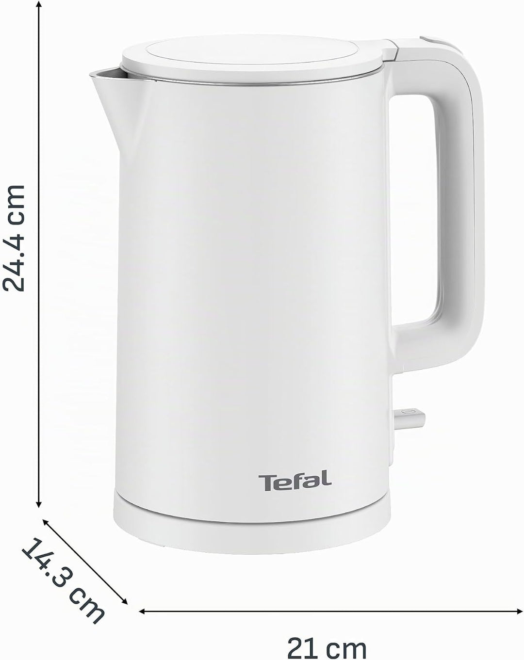 Tefal Thermo Protect, Elektrischer Wasserkocher, Kaltstart, Herausnehmbarer Antikalkfilter, 1500 W,