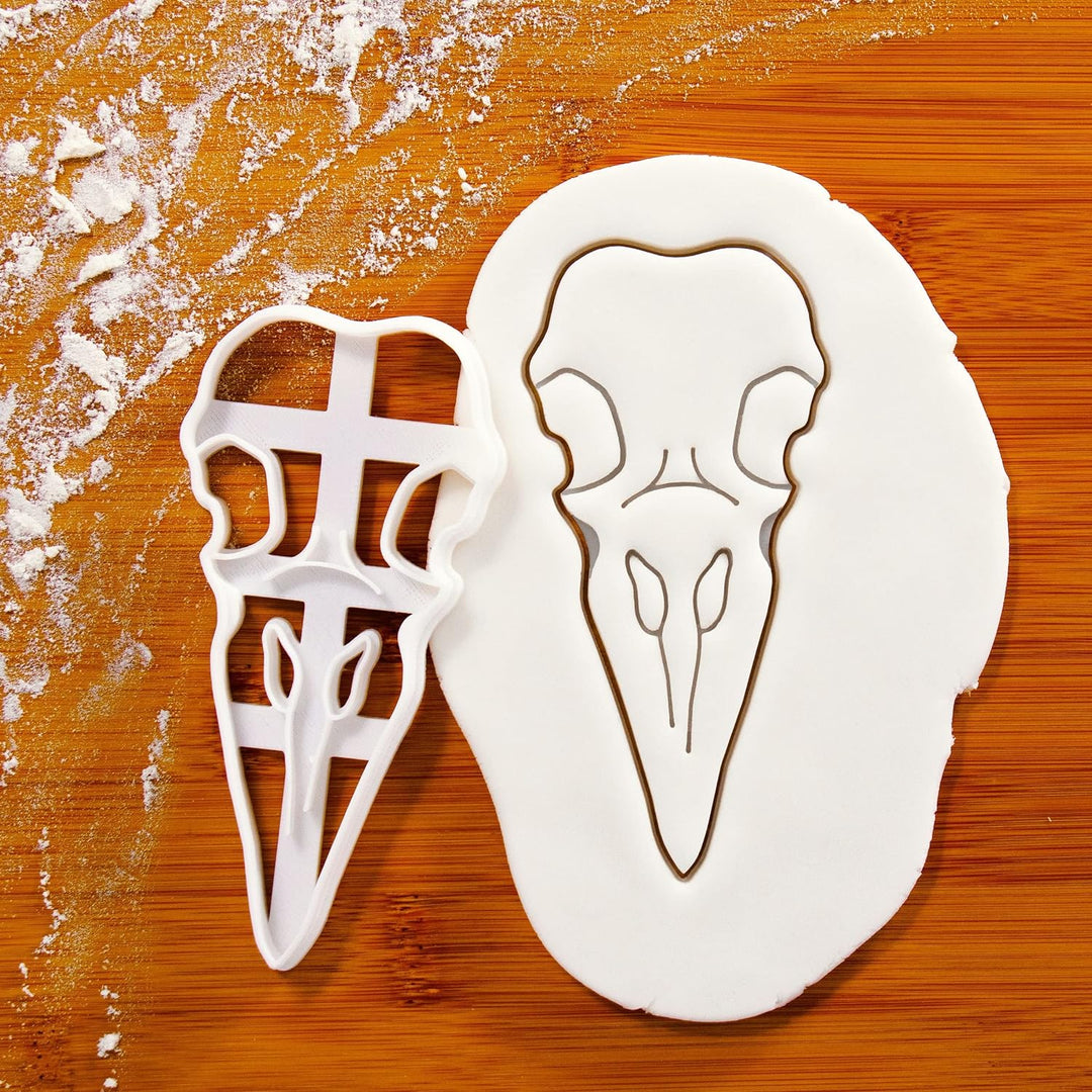 Sat von 3 Rabenschädel Ausstechformen, 3 Teil (Raven Skull)