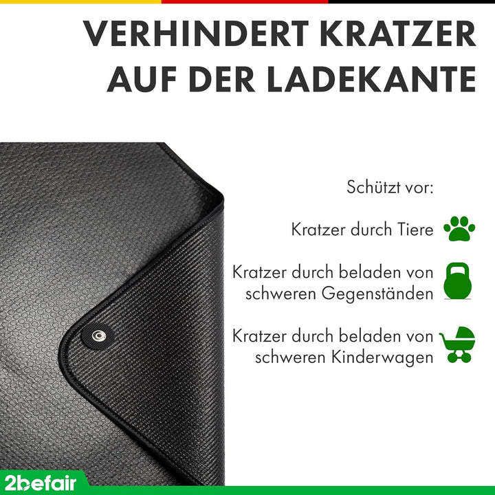 2befair Ladekantenschutz – Made in Germany, reissfester Schutz der Ladekante beim EIN- und Ausladen