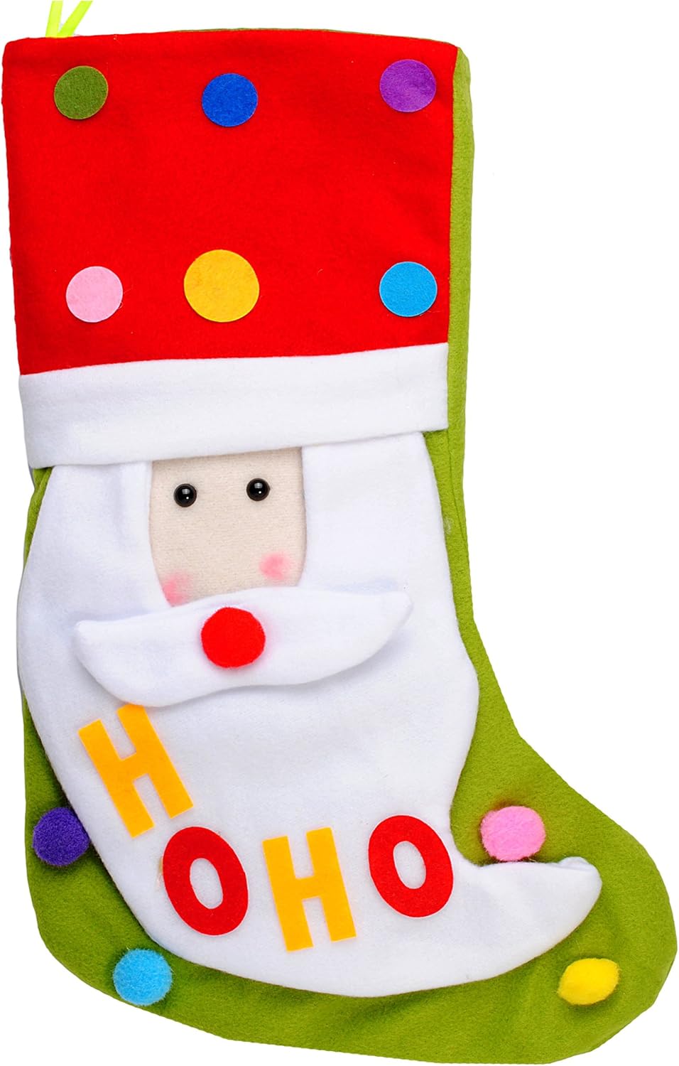 5 Stück XL - Weihnachtssocken & Filzstrümpfe - 3-D Effekt - Weihnachten - 50 cm - Nikolausstiefel -