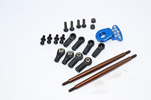 GPM for Tamiya DT-03 Tuning Teile Spring Steel Modified Anti-Thread Steering Tie Rod with Servo Save