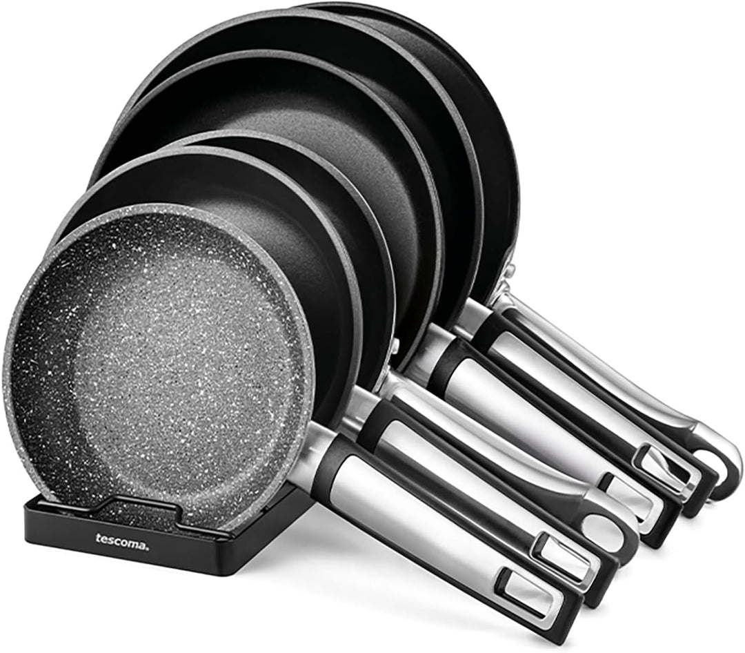Tescoma Bratpfannenhalter ONLINE aus Metall 35 x 13 cm zur Aufbewahrung von bis zu 8 Pfannen - 90101