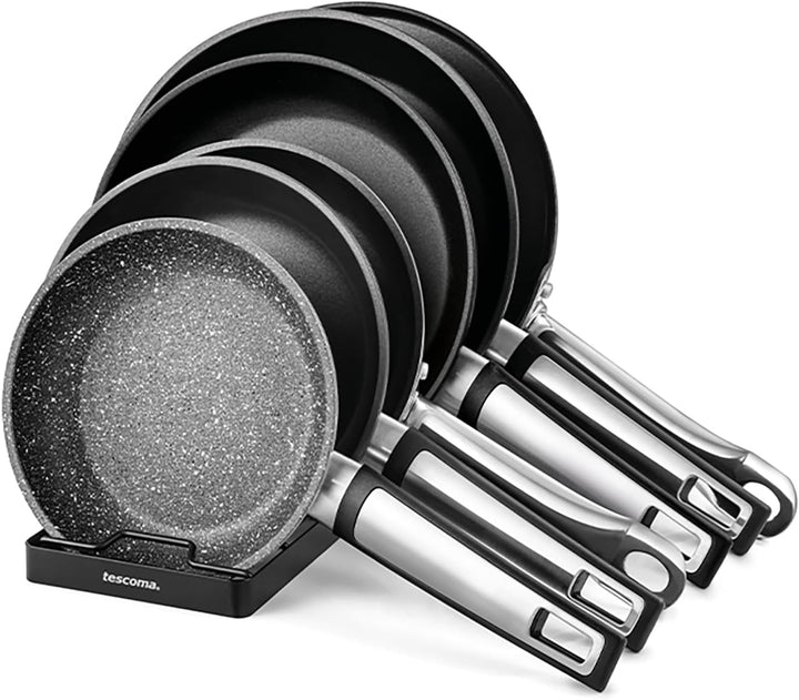Tescoma Bratpfannenhalter ONLINE aus Metall 35 x 13 cm zur Aufbewahrung von bis zu 8 Pfannen - 90101