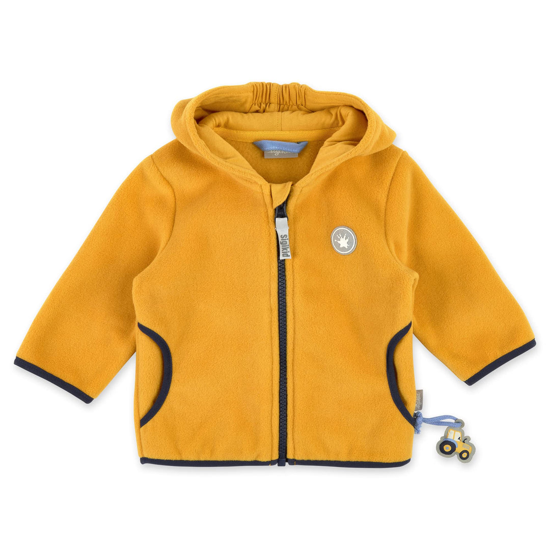 Sigikid Baby-Jungen Fleecejacke 62 Gelb, 62 Gelb