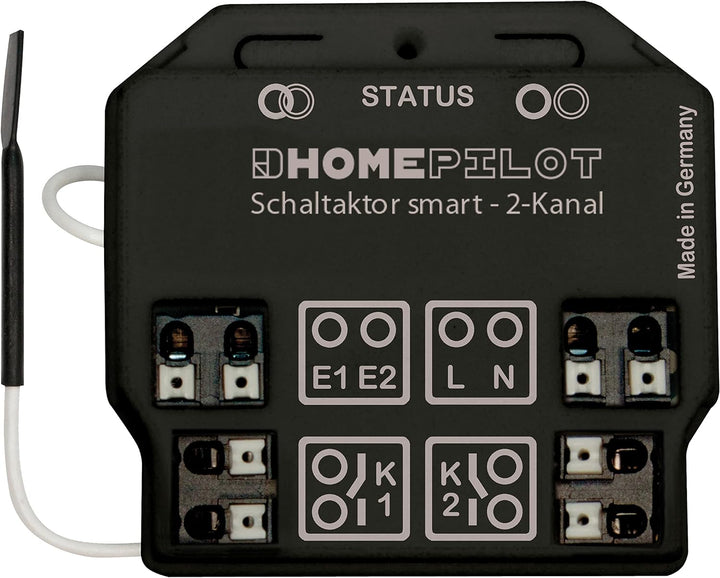 HOMEPILOT - Schaltaktor Smart 2-Kanal | Unterputz-Schaltaktor | Für Elektro- und Lichtsteuerung | Ap