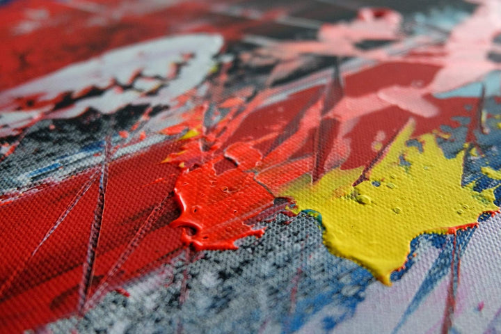 Monica Mirafiori I 100% HANDGEMALT I Gemälde Multicolor 120x60cm | Gemälde Handgemalt | Acrylgemälde