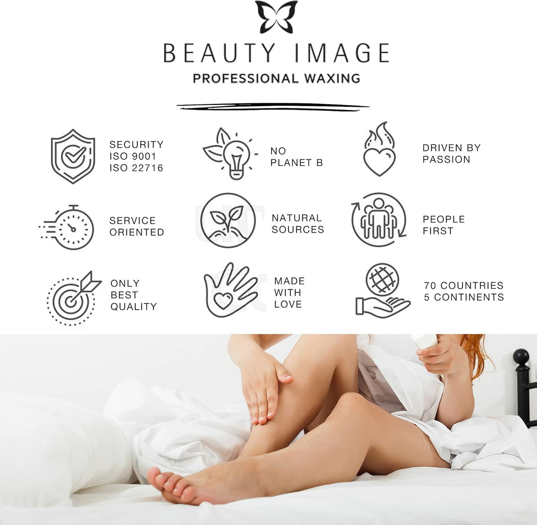 BEAUTY IMAGE Einfach Schmelzbare Enthaarungswachs. Haarentfernung Ohne Streifen für Körper, Achseln,