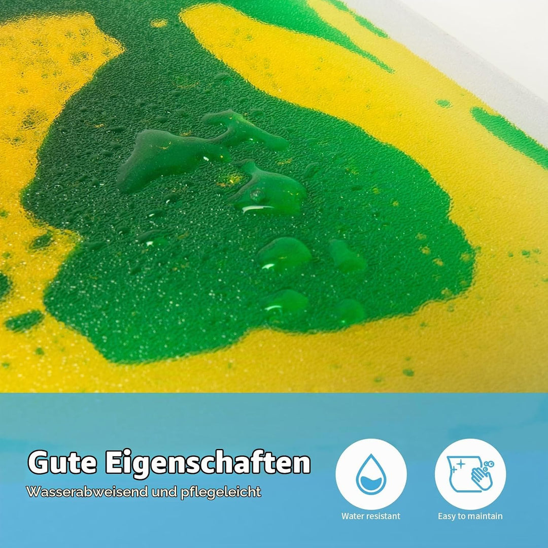 Art3d 6 Stück Flüssige Bodenfliesen Bunte Flüssigkeitsfusion sensorische Fliesen Senroy Tanzspielmat