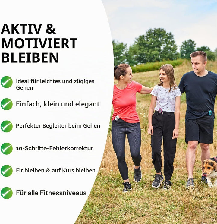 3DFitBud Einfacher Schrittzähler 3D von 3DActive mit Clip Lanyard Präziser Schrittzähler Grosses Dis