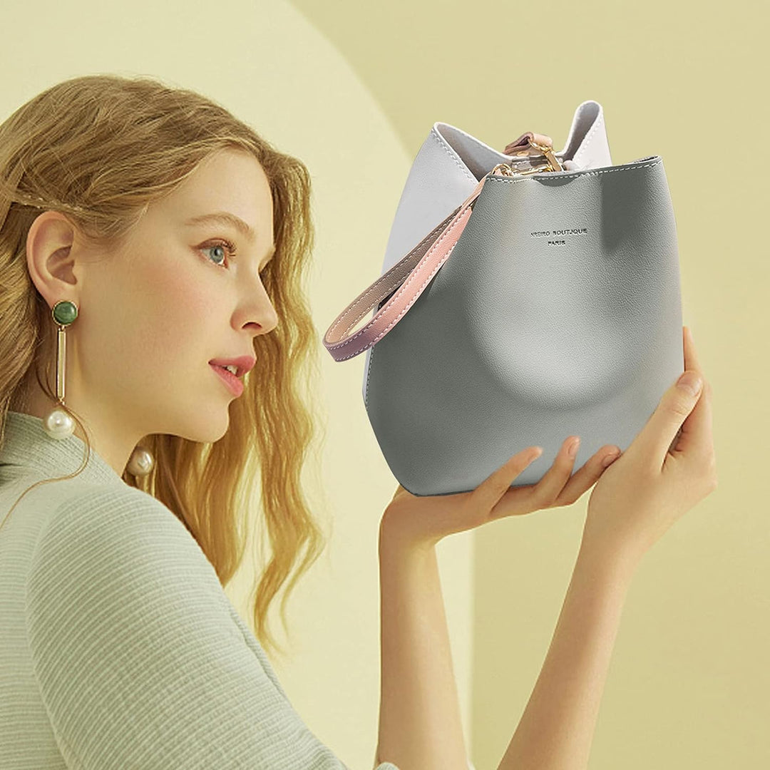 NICOLE &amp; DORIS Frauen Tasche Mittelgrosse Umhängetasche Designer Schultertaschen Weiche Ledertasche