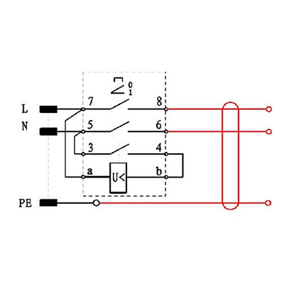 BUZE Original KEDU KOA7 Schalter 230V Notaus-Klappe, Thermoschalter Anschluss, Unterspannungsauslöse