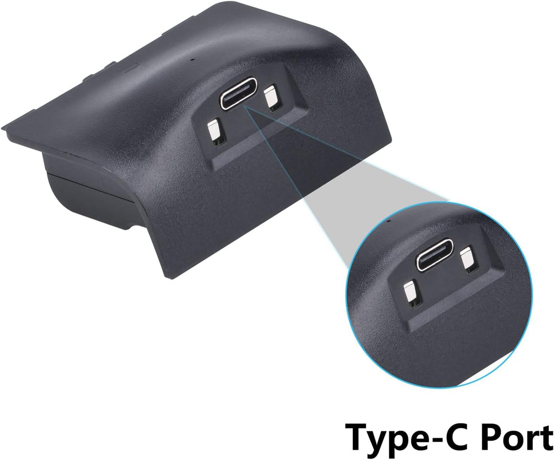 Uwayor Xbox Akku 1400mAh 2 Pack Xbox Controller Akku Wiederaufladbarer für Xbox Series X&S mit USB-C