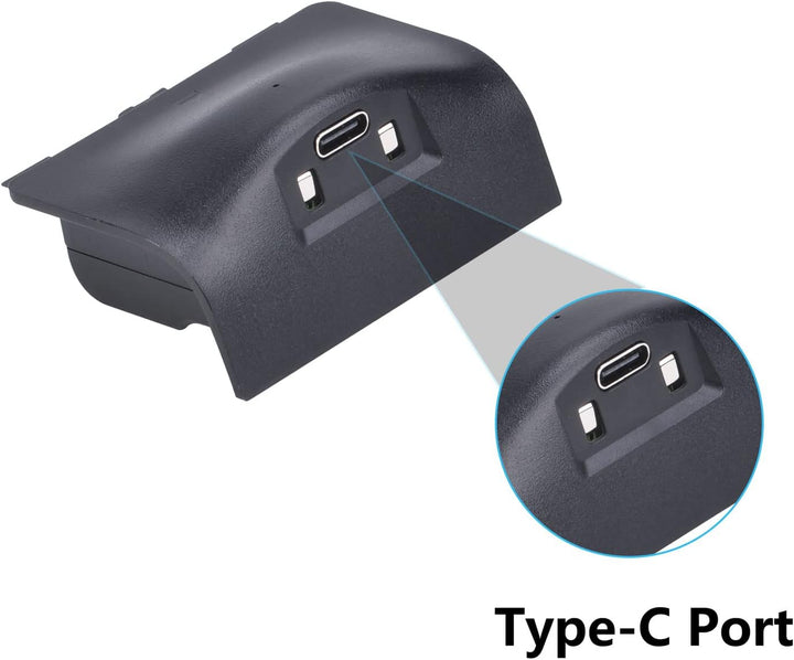 Uwayor Xbox Akku 1400mAh 2 Pack Xbox Controller Akku Wiederaufladbarer für Xbox Series X&S mit USB-C
