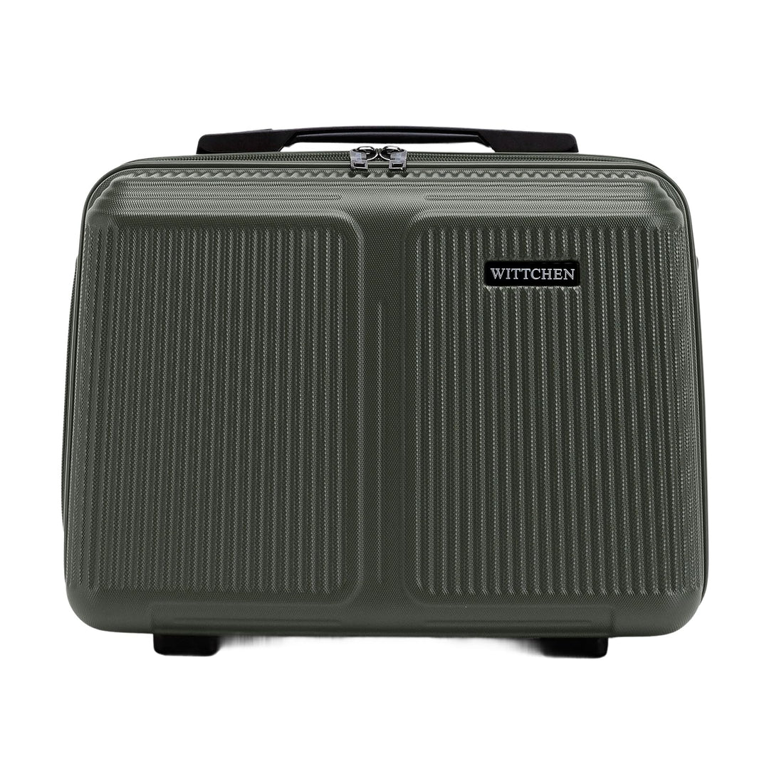 WITTCHEN Stripes Line Kosmetiktasche Kosmetiketui Reisekosmetiktasche Hartschalenkoffer ABS Bequemer