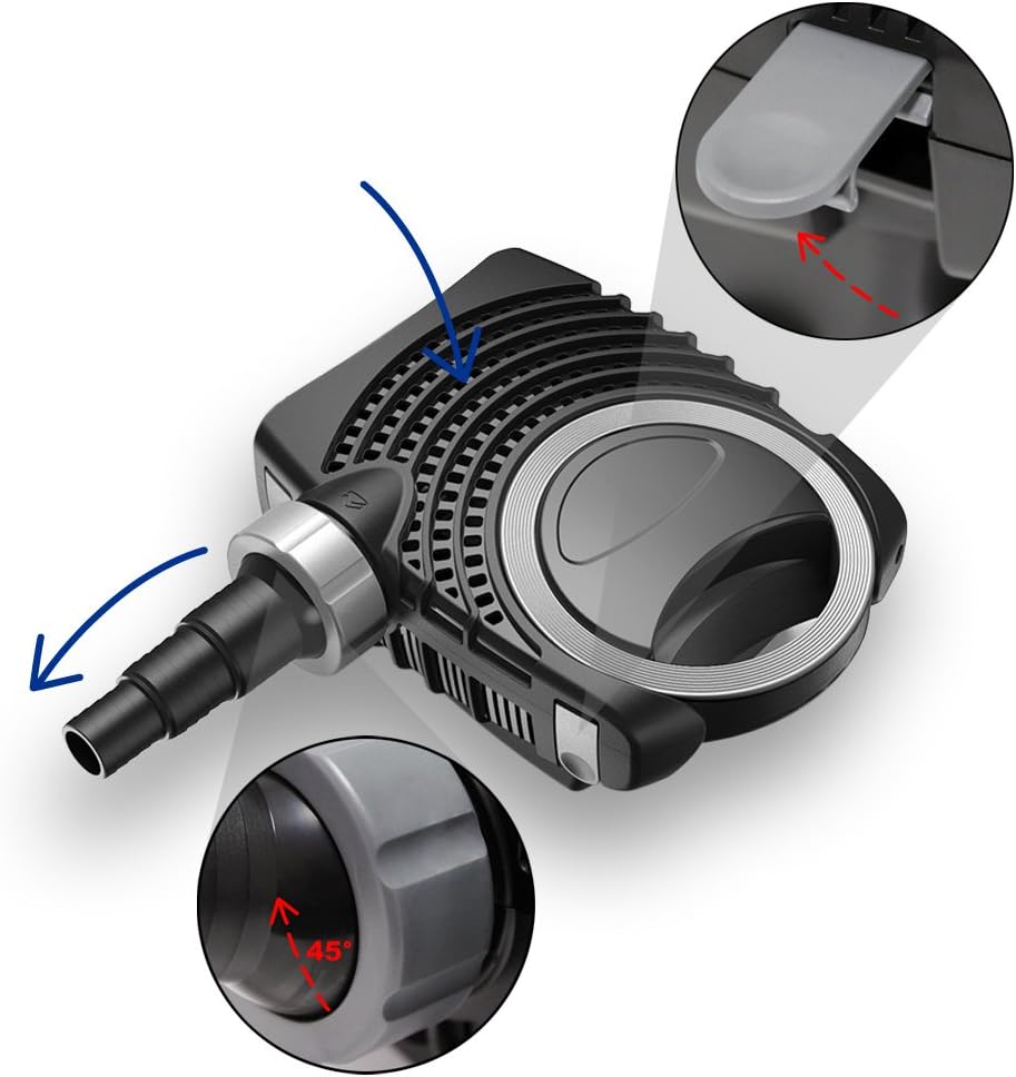 SunSun NEO1000B SuperECO Bachlaufpumpe Filterpumpe 10000l/h 80W