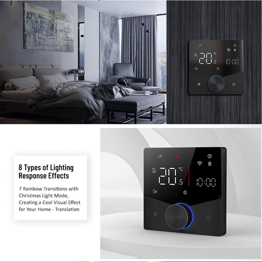 Decdeal WiFi Thermostat für Wasser Fussbodenheizung Und Gas Boiler Steuerung,kompatibel Alexa, Googl