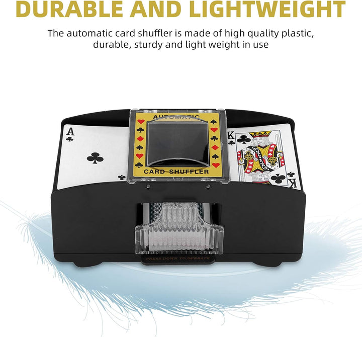 Kartenmischmaschine ,Elektrische Kartenmischmaschine 2 Deck, elektronische Casino-Poker-Kartenmischu