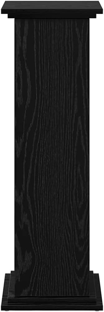 vidaXL Displaysständer mit Regal Schwarz Eichen-Optik 31 x 30 x 90 cm, Moderner Wohnzimmer-Stauraum,
