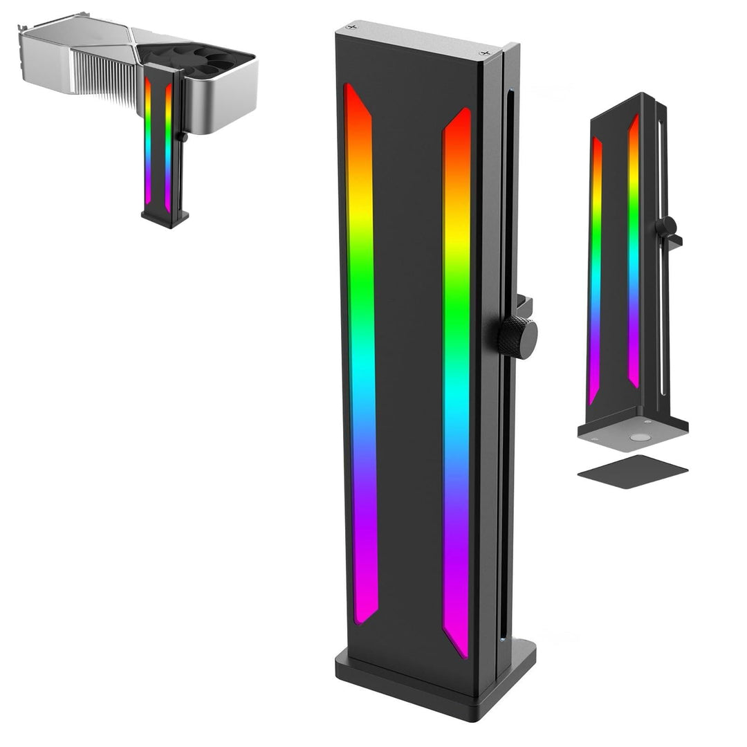 GPU-Unterstützungshalterung, ARGB-Aluminiumlegierung, magnetische Basis, verschiebbar, verstellbare