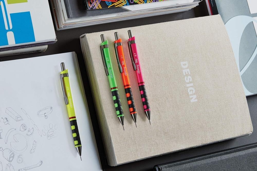 rOtring Tikky-Druckbleistift Nachfüllminen | 0,7 mm | B | 10 Stück (120 Minen) 0,7 mm HB, 0,7 mm HB