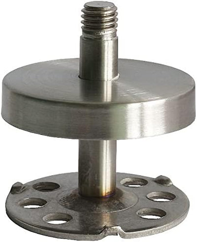 TIBU Eiche Holz Handlauf Geländer 0,3m - 6m, Länge 50 cm, Ende gefast und 2 gerade Halter 50 mit 2 H
