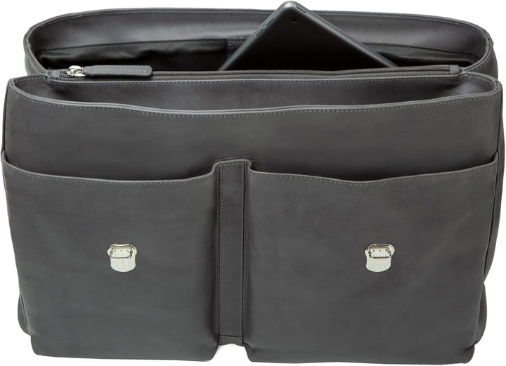 Pride and Soul 47260 - Businesstasche District, Notebooktasche für 15" Laptops, Umhängetasche aus Ec