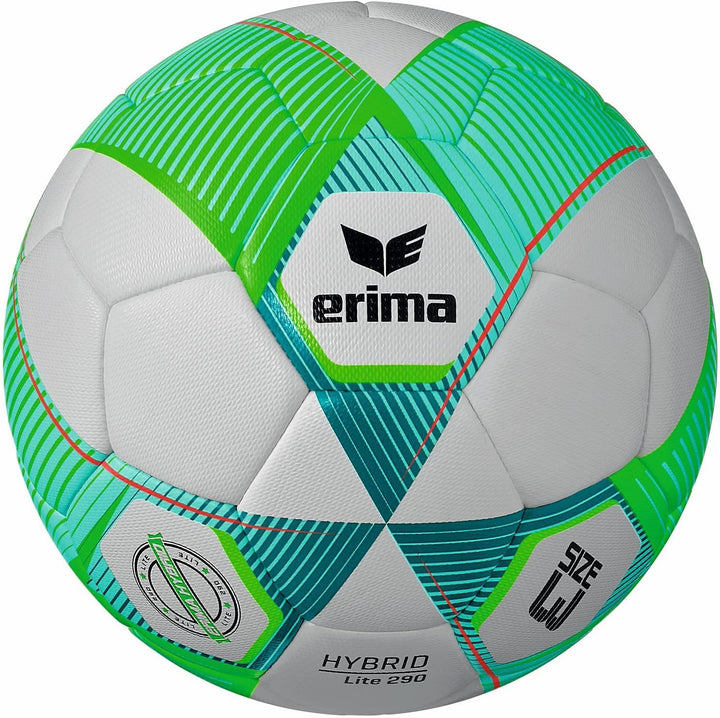 Erima Unisex Jugend Hybrid Lite 290 Fussball 3 green gecko/petrol, 3 green gecko/petrol
