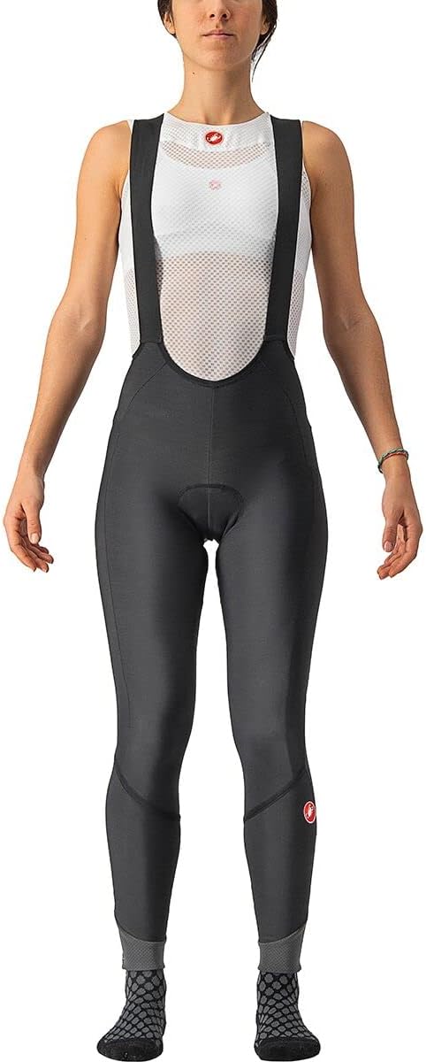 Castelli Damen Velocissima Dt Bibtight Leggings XL Black/Black Reflex, XL Black/Black Reflex