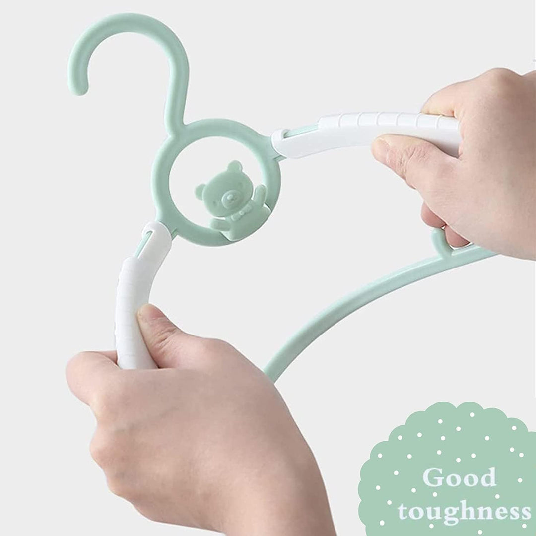 HGYZE Baby Kleiderbügel Kinder Antirutsch, 29-37cm Ausziehbare Kinderkleiderbügel mit Hosenständer,