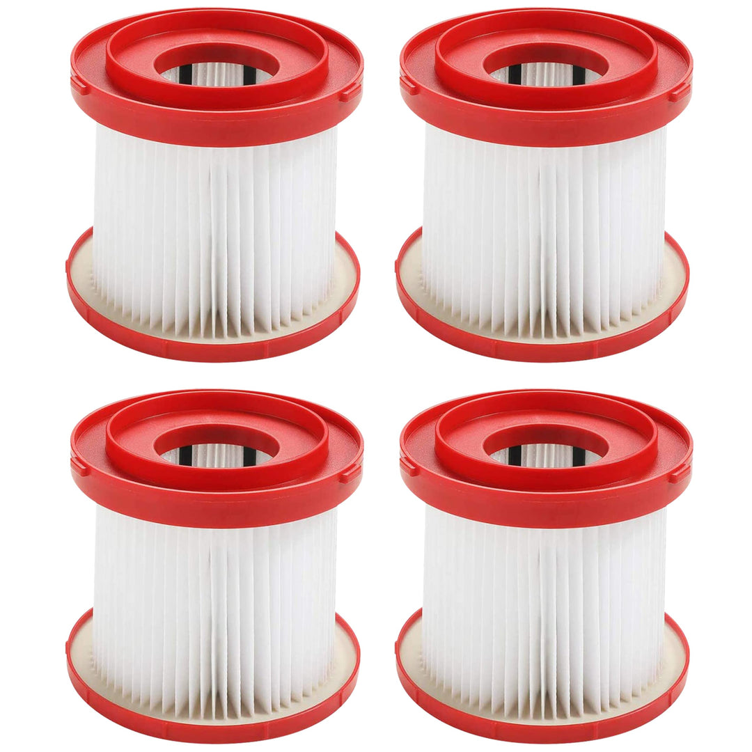 Fette Filter - HEPA Nass- und Trockensauger Filter kompatibel mit Milwaukee 49-90-1900 (4 Stück) Pac