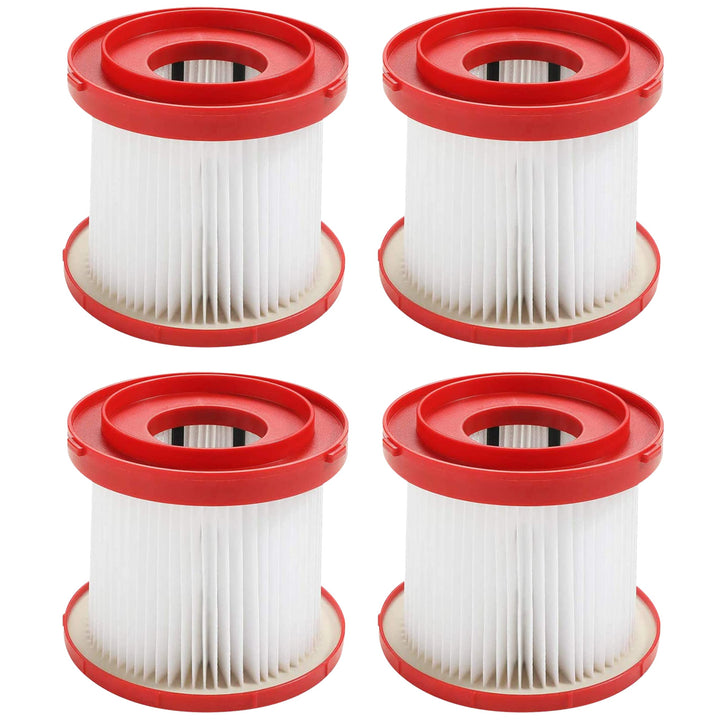 Fette Filter - HEPA Nass- und Trockensauger Filter kompatibel mit Milwaukee 49-90-1900 (4 Stück) Pac