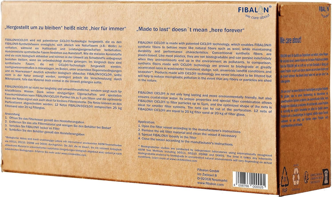 FIBALON® CiCLO® Pool Premium Filterbälle für Sandfilteranlagen 12 Netze nachhaltiges umweltfreundlic