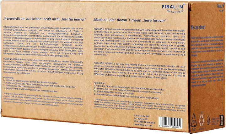 FIBALON® CiCLO® Pool Premium Filterbälle für Sandfilteranlagen 12 Netze nachhaltiges umweltfreundlic