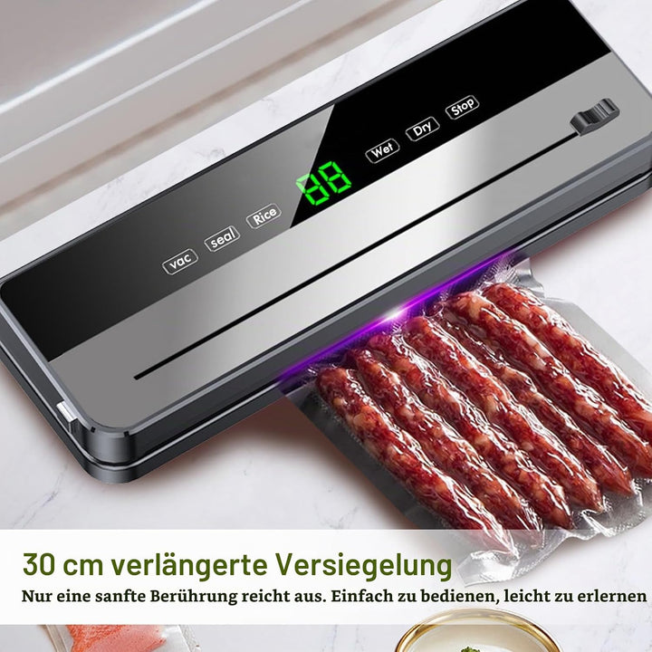 Vakuumiergerät, Vakuumierer, Folienschweissgerät, Abnehmbare Vacuumiergeraet, mit 10 Stück Vakuumier