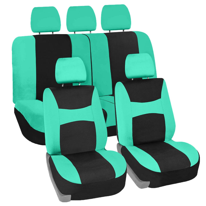 FH Group FB030MINT115 Universal Fit Komplettset Neuwertige Autositzbezüge passend für die meisten Au