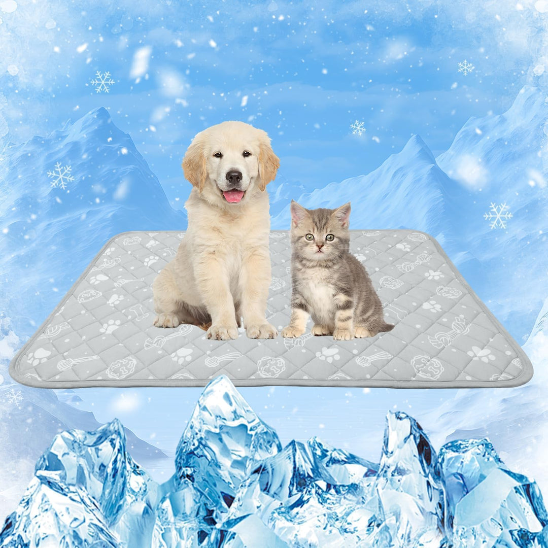 MH MYLUNE HOME Kühlmatte für Hunde Katze Thermochrome Hundekühlmatte Selbstkühlend rutschfest Wasser