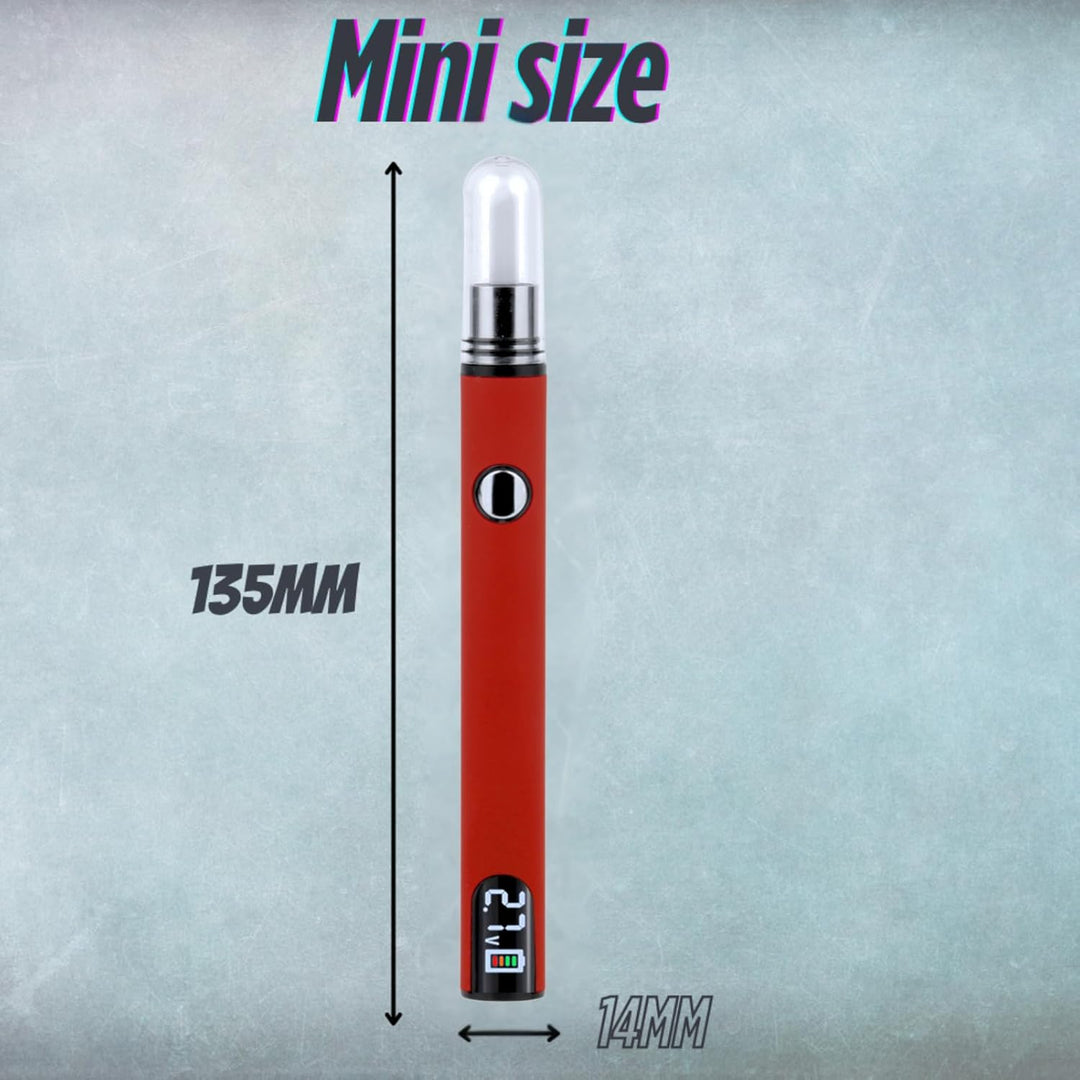 Longmada Ceramic Hot Knife with LED light, 510 Thread Dab Tool Cut Wax Accessory with display batter