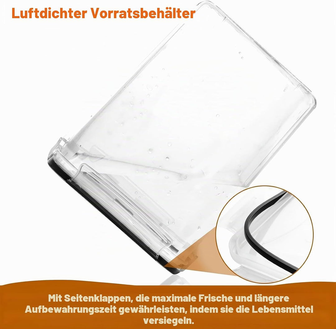 stusgo 4 Stück 5.2L / 175 oz Large Food Storage Container, BPA-Free Plastic Sealed Jars für Mehl, Zu