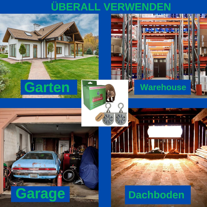 Marderschreck Auto - 6-Monat Marderabwehr Auto Duftstoff Haken Sicher Für Haustiere - Effektiver Mar