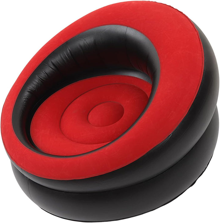 Focket Aufblasbare Couch, Beflocktes Luftsofa, Tragbarer Aufblasbarer Stuhl, Wasserdichtes Aufblasba